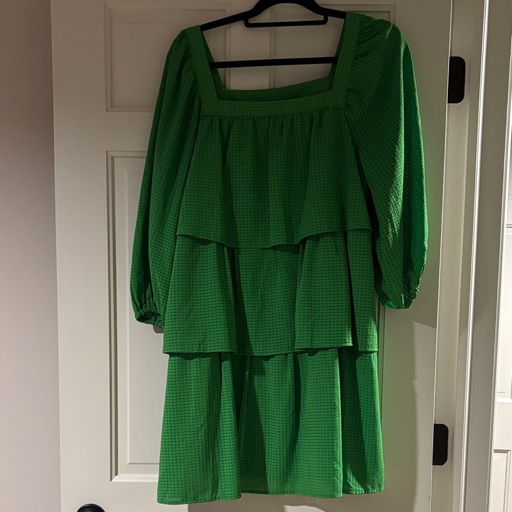 Who what wear green layered dress